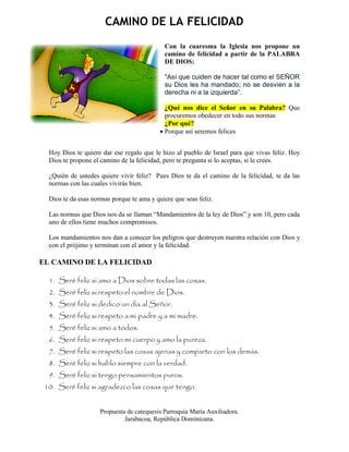 Camino De La Felicidad Pdf