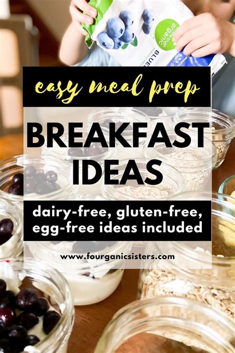 Easy Breakfast Meal Prep Ideas For Busy Mornings Fourganic Sisters