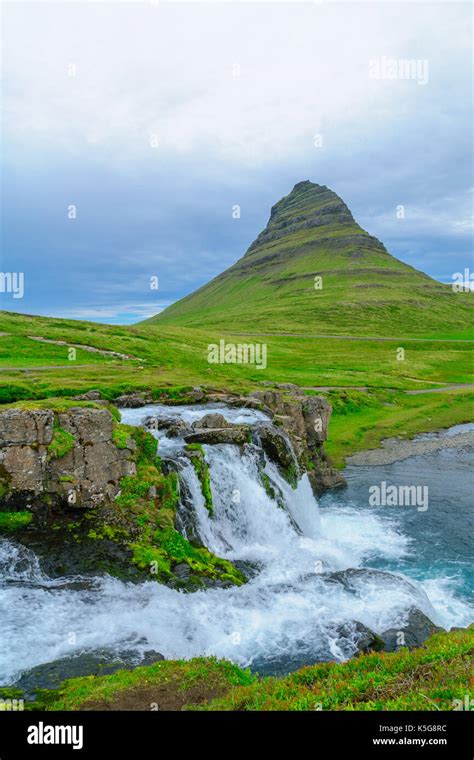 View Of The Kirkjufell Mountain Church Mountain And The