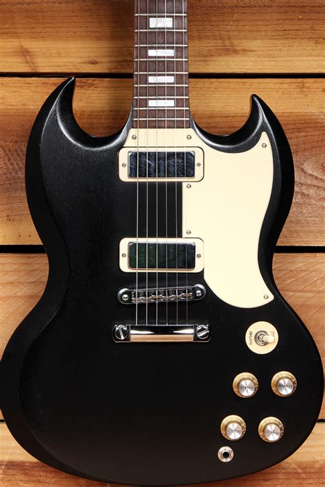 Gibson Sg Special 70s Tribute T Satin Black Alnico Mini Humbuckers 213