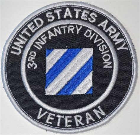 Us Army 3rd Infantry Division Veteran Patch Decal Patch Co