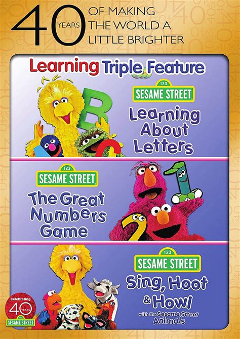 Sesame Street Learning Triple Feature Dvd