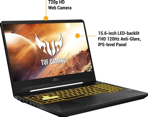 Asus Tuf Fx505dt Al202t Gaming Laptop Amd Ryzen 5 8gb 1tb 256gb Ssd