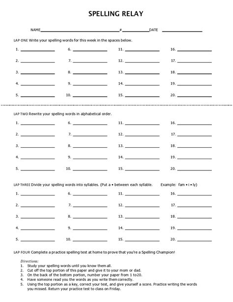 Spelling Worksheets Free Spelling Curriculum From K12reader Grade 4