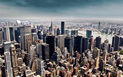 New York High Rise Buildings Aerial View Hd Wallpaper Wallpaper Flare