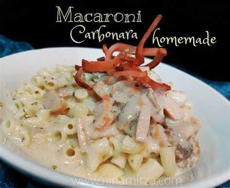 An italian friend of mine who cooks told me that the proper way to make smooth carbonara sauce is to combine the beaten eggs with the grated parmesan, and then to pour that mixture onto the spaghetti once the spaghetti has cooled. Resipi-Cara-Masak-Macaroni-Carbonara-Homemade-Buat-Sendiri ...
