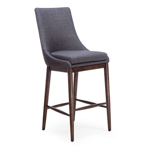 Belham Living Carter Mid-Century Modern Upholstered Bar ... Low stool modern stools office seating club chairs.