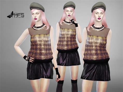 Missfortunesims Mfs Ginny Outfit Standalone Hq Emily Cc Finds