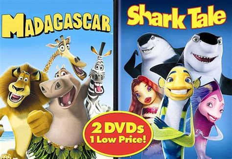Madagascar Shark Tale 2 Dvd Taco Sleeve 2004 Dreamworks