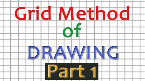 Grid Method Of Drawing Drawing Lessons On Grid Drawing Tutorial Youtube