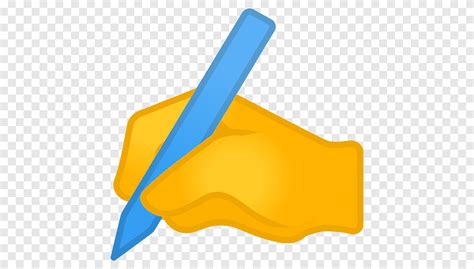Emoji A Mão Que Escreve A Mão Que Escreve Escrita Emoji ângulo Mão