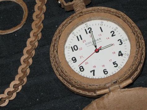 Maybe you would like to learn more about one of these? Cardboard Pocketwatch | Diy cardboard, Watch diy, Cardboard