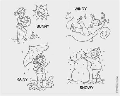 Coloring Pages Weather Preschool Sheets Sheet Windy