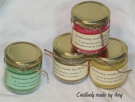 Cre8ively Made By Amy Hand Poured Candles