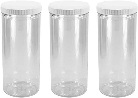 Clear Plastic Storage Tubes With Caps