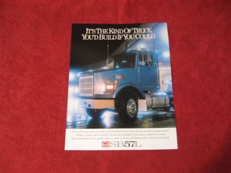 1980s Marmon Truck Rig Semi Brochure Showroom Dealership Old Booklet