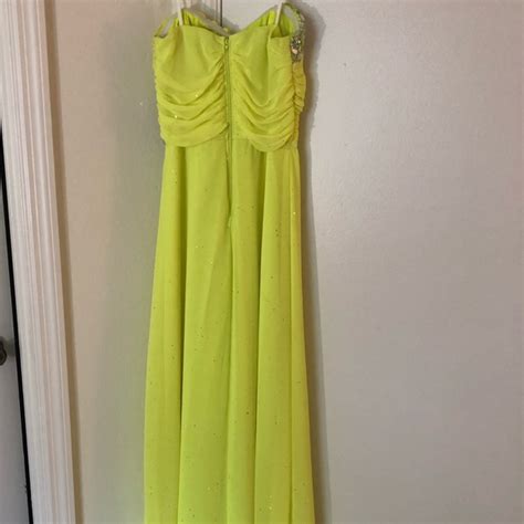Jodi Kristopher Dresses Jodi Kristopher Neon Green Prom Dress