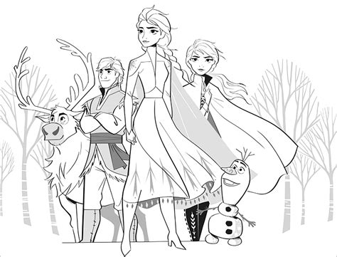 Frozen 2 Coloring Pages - Free Coloring Page