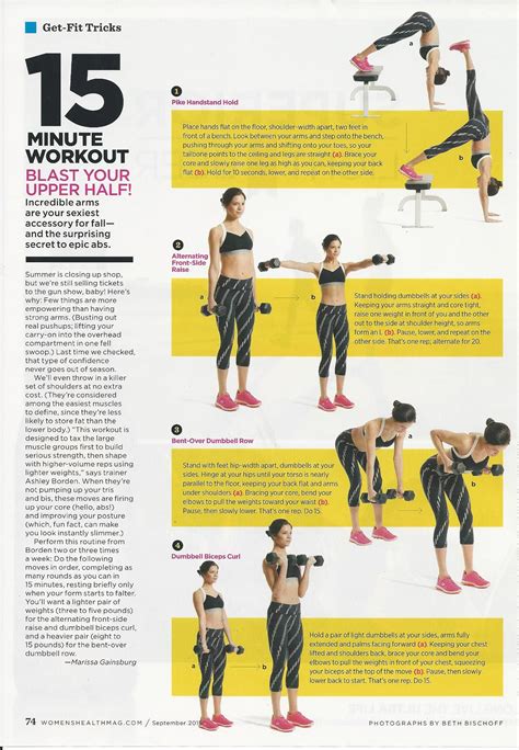 15 Minute Workout From Trainer Ashleyborden As Seen In Womenshealthmag