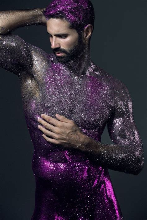 Glitter Guy Body Painting Men Body Art Photography Glamor