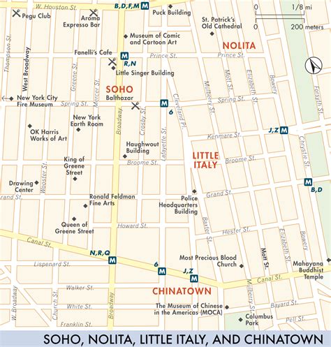 Map Of Soho Soho Fodors Travel Guides