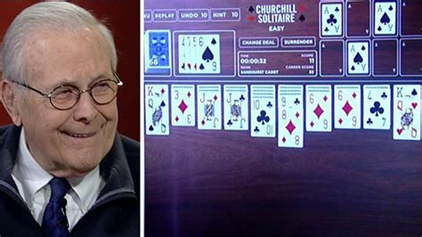 Rumsfeld Debuts Churchill Solitaire Video Game Fox News