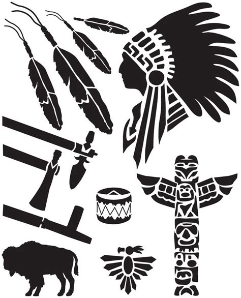 Leather Kits Leathercraft Easy To Use Stencil 7x9 Native American