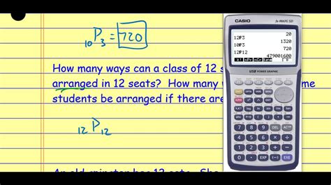 Permutations And Combinations Calculator Only Youtube