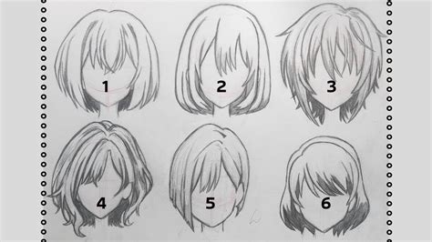 How To Draw Female Anime Hair Short Hairstyles Slow Tutorial For Beginners No Time Lapse