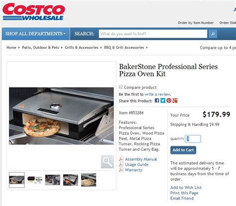 Baker Stone Professional Series Pizza Oven Kit