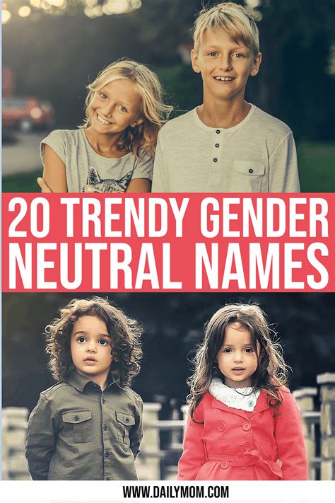 20 Trendy Gender Neutral Names Read Now