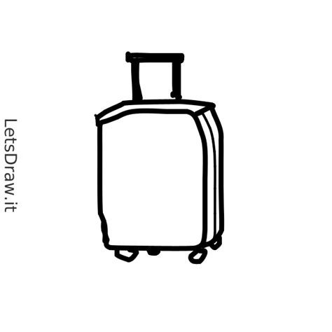 How To Draw Luggage Letsdrawit