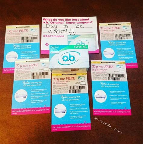 Tampons will be sent in the mail absolutely free*. Pin by Carrienmarty Butcher on Free samples | Super ...