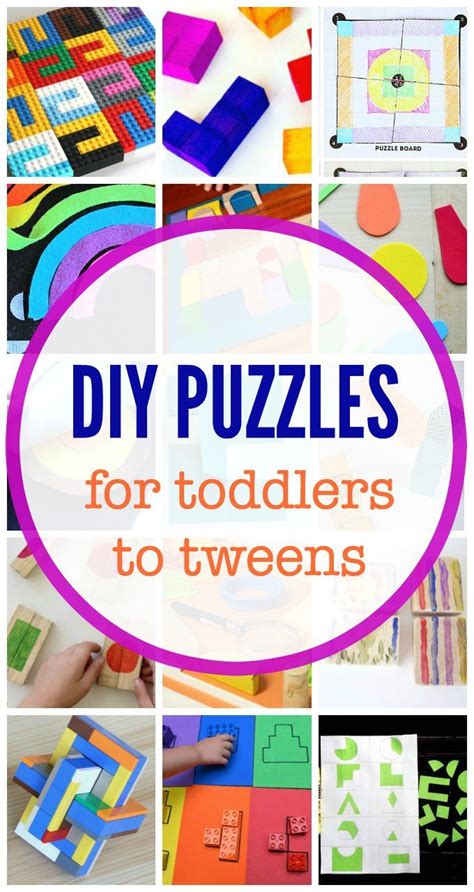 35 Make Your Own Puzzles For Kids Ideas For All Ages Kids Learning