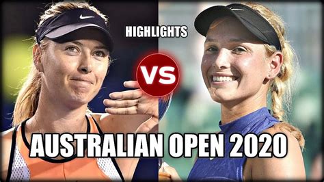 Australian Open Sharapova Già Fuori Ko Al Primo Turno Con Vekic