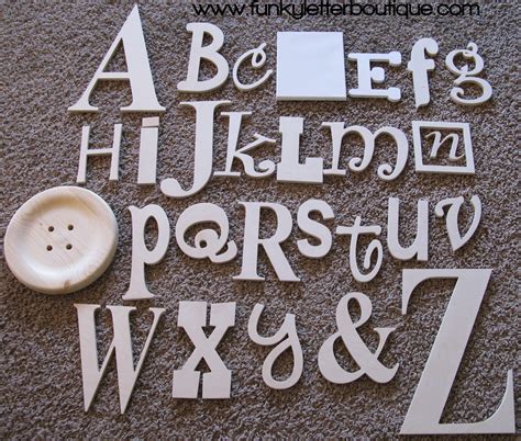 The Funky Letter Boutique: DIY Wooden Letters and Home Decor available