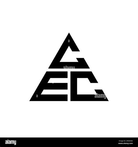 Cec Triangle Letter Logo Design With Triangle Shape Cec Triangle Logo