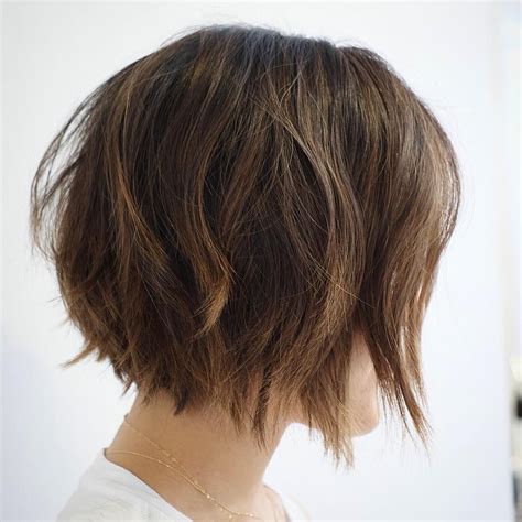 Choppy Chin Length Bob Shaggy Bob Hairstyles Shaggy Bob Haircut Short