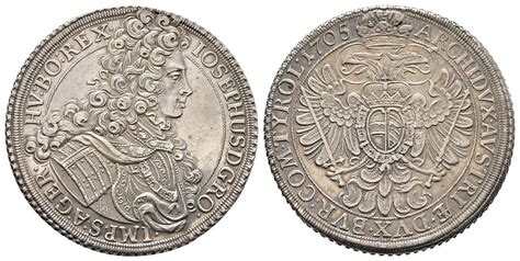 Josef I 1705 1711 Reichstaler 1705 Wien 2861 G Dav 1013 Voglh
