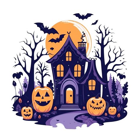 Halloween Hand Drawn Flat Halloween Illustration Spooky Ghost