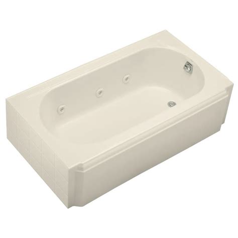 The kohler whirlpool tub is designed for maximum hydrotherapy benefits. Shop KOHLER Memoirs Almond Cast Iron Oval In Rectangle ...