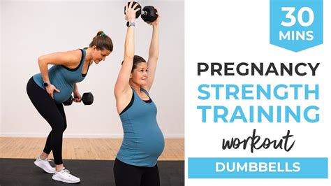 Minute Pregnancy STRENGTH Training Workout St Nd Rd Trimester YouTube