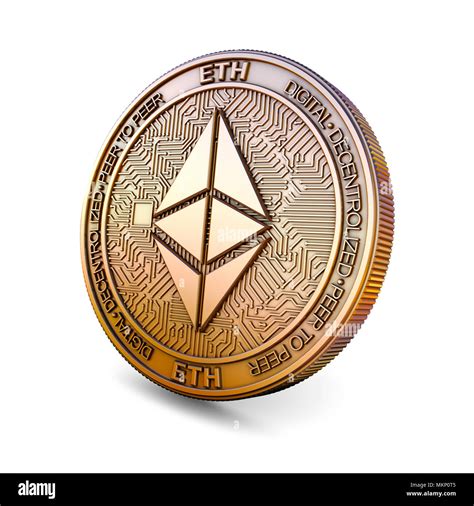 Ethereum Cryptocurrency Coin 3d Rendering Stock Photo Alamy