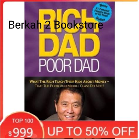 Jual Buku Rich Dad Poor Dad Robert T Kiyosaki Inggris Shopee