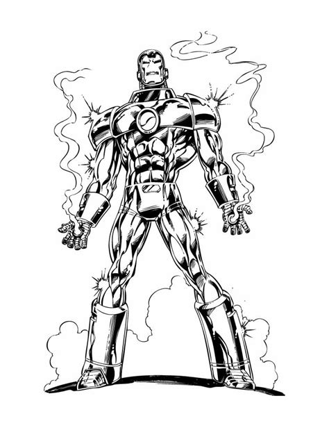 Omalovánka Iron Man 1 K Vytisknutí Zdarma