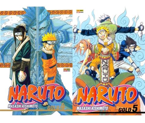 Naruto Gold Vol 4 E 5 Kit Mangá Panini Lacrado Parcelamento Sem Juros