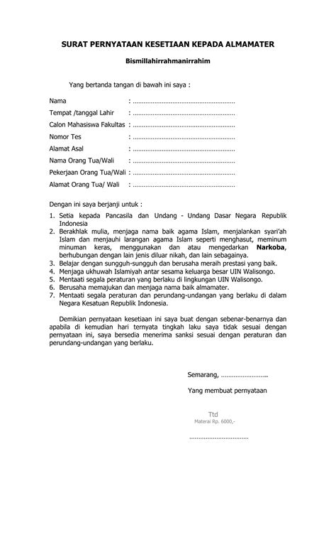 Surat pernyataan adalah surat yang dibuat untuk menyatakan bahwa seseorang telah atau tidak pernah melakukan suatu hal. Contoh Surat Pernyataan Menaati Segala Peraturan Perundang ...