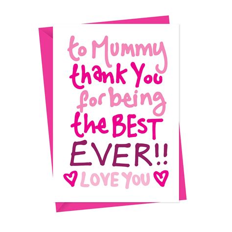 Best Mummy Ever Mothers Day Card Perfect For New Mums