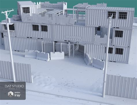 Survival Container Stronghold Daz 3d
