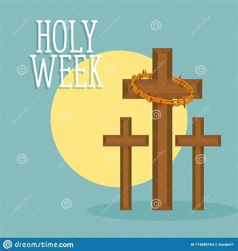 Holy Week Card Stock Vector Illustration Of Clipart 174585764